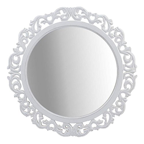 Paris Prix - miroir rond "moucharabieh" 55cm blanc code EAN B01L75HBVM 
