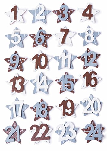 Chiffres calendrier de l'Avent VBS « Vintage »