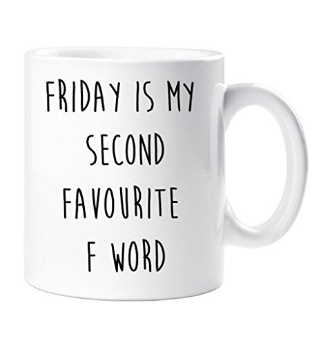 60 Second Makeover Limited Vendredi Is My Second Favourite F Mot Tasse Ami Tasse Cadeau Céramique Anniversaire Noël code EAN B01L9BXMJO 