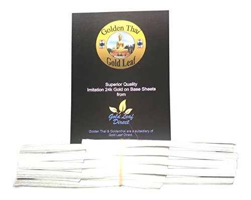 200 X Feuilles Or pour design & Art. Doré Thai ...