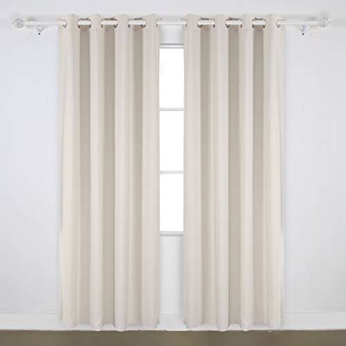 Lot de 2 rideaux occultants de salon à oeillets...