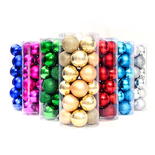 Lot de 24 boules de noël mats et brillantes 4cm