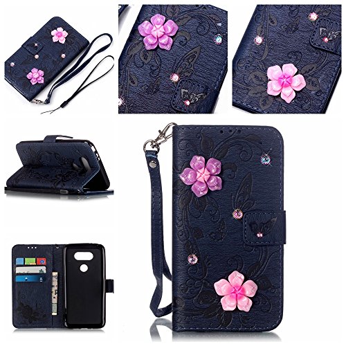 Coque Etui pour LG G5, LG G5 Coque en Cuir Flip...