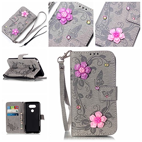 Coque Etui pour LG G5, LG G5 Coque en Cuir Flip...