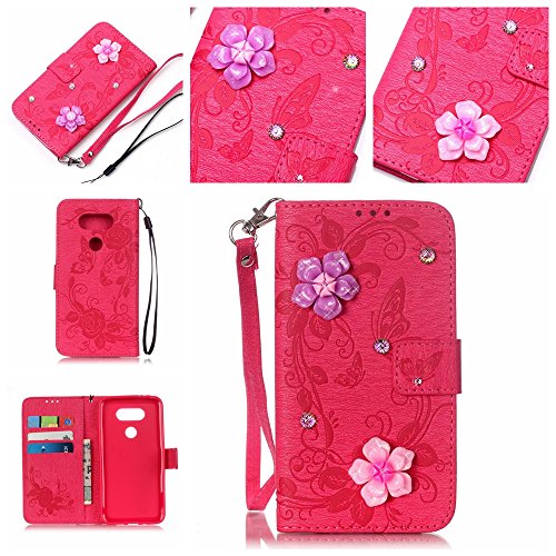 Coque Etui pour LG G5, LG G5 Coque en Cuir Flip...