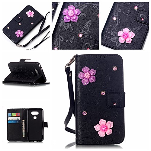 Coque Etui pour LG G5, LG G5 Coque en Cuir Flip...