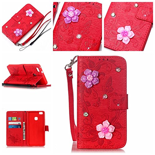 Coque Etui pour P9 Lite, P9 Lite Coque en Cuir ...