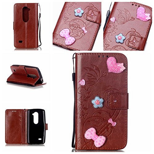 Diamond pu cuir case etui - multi-function ferm...