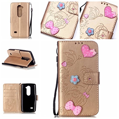 Diamond pu cuir case etui - multi-function ferm...
