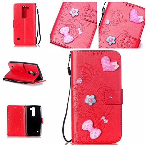 Diamond pu cuir case etui - multi-function ferm...