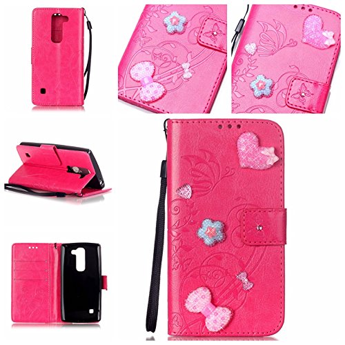 Diamond pu cuir case etui - multi-function ferm...
