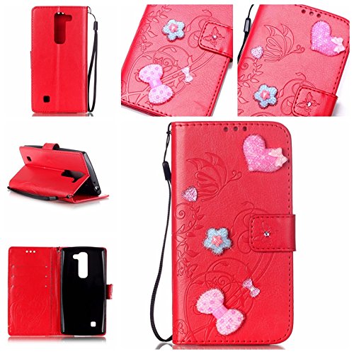 Diamond pu cuir case etui - multi-function ferm...