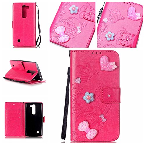 Diamond pu cuir case etui - multi-function ferm...