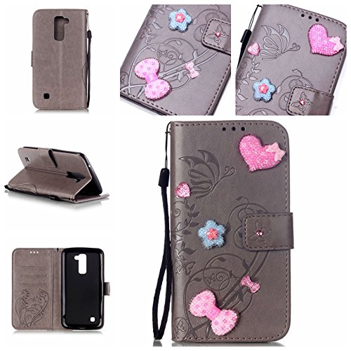 Coque Etui pour LG K10,LG K10 Lanyard Strap Coq...