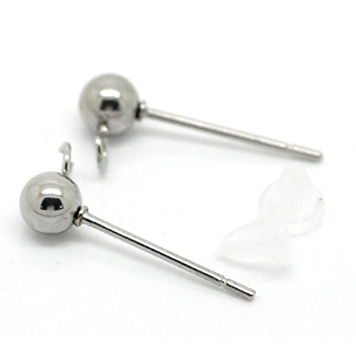 HOUSWEETY 20 Pcs (10 Paires) Tige pour Clou Bou...