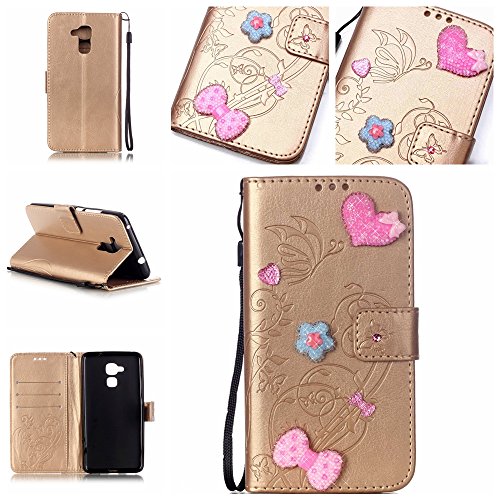 Coque pour huawei honor 5c,housse en cuir pour huawei honor 5c,imprimé étui en cuir pu cuir flip magnétique portefeuille etui housse de protection coque étui case cover avec stand support avec des cartes de crédit slot et fonction support pour huawei honor 5c B01LMVPZ82 BONROY