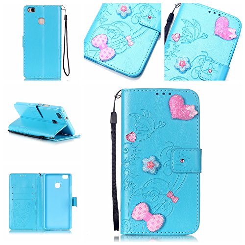 Coque pour huawei p9 lite,housse en cuir pour h...