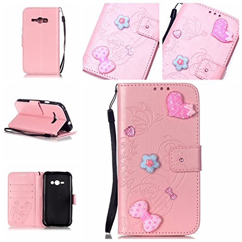 Coque pour samsung galaxy j1 ace,housse en cuir...