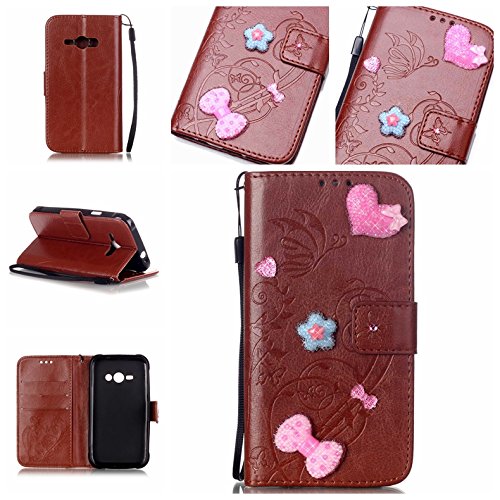 Coque pour samsung galaxy j1 ace,housse en cuir...