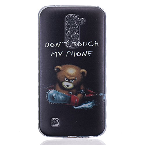 Etui LG K10, Coque LG K10, Cozy Hut® Angry Ours...