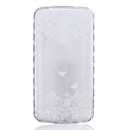 Cozy Hut Etui LG K10, Coque LG K10, Cozy Hut® Deux papillons volent Pattern Etui Housse Téléphone Couverture de doux Plastique Coque pour LG K10 - Deux sourires code EAN B01LPM6ML2 