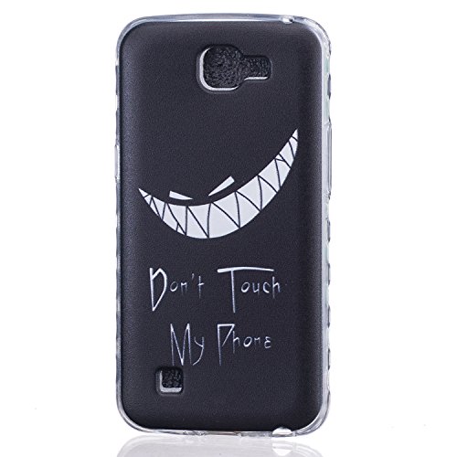 Cozy Hut Etui LG K4, Coque LG K4, Cozy Hut® sourire à pleines dents Pattern Etui Housse Téléphone Couverture de doux Plastique Coque pour LG K4 - sourire code EAN B01LPM7E00 