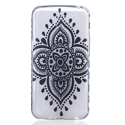 Etui LG K4, Coque LG K4, Cozy Hut® noeud chinois Pattern Etui Housse Téléphone Couverture de doux Plastique Coque pour LG K4 - Noir noeud chinois B01LPM7FJA Cozy Hut