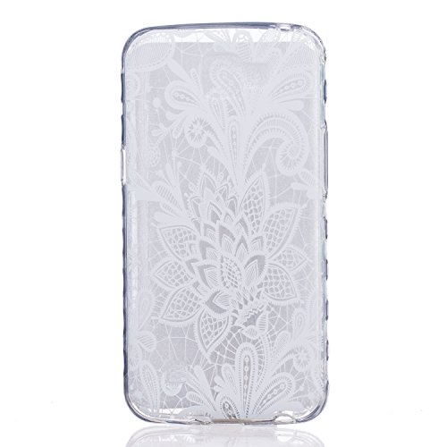 Cozy Hut Etui LG K4, Coque LG K4, Cozy Hut® Rose Pattern Etui Housse Téléphone Couverture de doux Plastique Coque pour LG K4 - white Rose code EAN B01LPM7IN8 