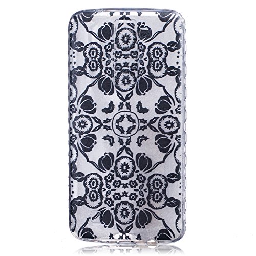 Cozy Hut Etui LG K7, Coque LG K7, Cozy Hut® black Flowers Pattern Etui Housse Téléphone Couverture de doux Plastique Coque pour LG K7 - black Flowers code EAN B01LPM7P3G 