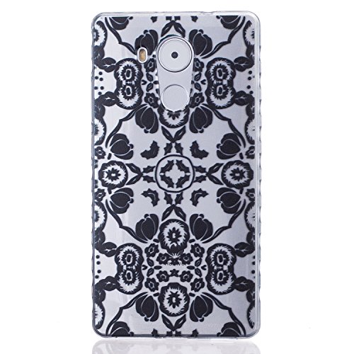 Etui Mate 8, Coque Mate 8, Cozy Hut® black Rose...