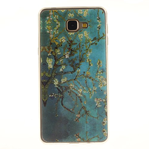 Cozy Hut Coque pour Galaxy A9, Etui pour Galaxy A9,Cozy Hut® Transparente Ultra Mince Souple TPU Silicone Avec Blanc Dessin Etui Housse de Protection Coque Étui Case Cover pour Samsung Galaxy A9 A9000 - Housse Etui Protection Full Silicone Souple Ultra Mince Fine Slim, TPU avec Absorption de Choc, Etui Silicone Transparente, Très Légère / Ajustement Parfait / Coque pour Samsung Galaxy A9 A9000 - Arbre d'amande code EAN B01LSDWH4O 