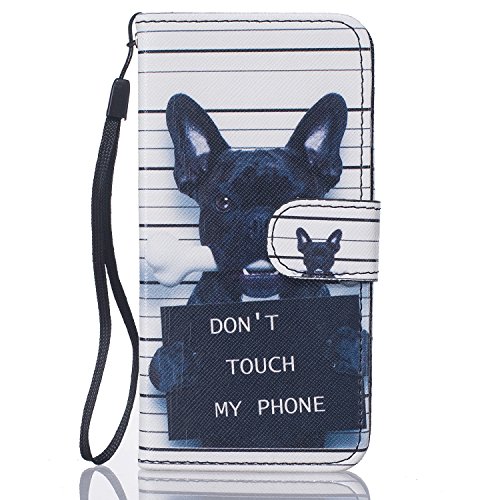 Cozy Hut Coque iPhone 6, iPhone 6S Etui Cuir - Etui à Rabat Fonction Portefeuille de Carte Slots Support Bouton Magnétique Case Housse Cover Coque iPhone 6 /6S (4,7 Zoll),Cozy Hut Etui Housse Pochette de Protection en Cuir pour iPhone 6 /6S (4,7 Zoll), Style Portefeuille avec Rangements Cartes, à Fermeture Magnétique, avec Stand - black Dog code EAN B01LVXKEVZ 