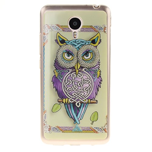 Cozy Hut Coque pour MeiLan M1, Etui pour MeiLan M1,Cozy Hut® Transparente Ultra Mince Souple TPU Silicone Avec Blanc Dessin Etui Housse de Protection Coque Étui Case Cover pour MEIZU MeiLan M1 - Housse Etui Protection Full Silicone Souple Ultra Mince Fine Slim, TPU avec Absorption de Choc, Etui Silicone Transparente, Très Légère / Ajustement Parfait / Coque pour MEIZU MeiLan M1 - hibou code EAN B01LW0LYU5 