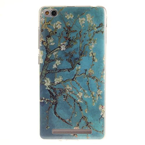 Coque pour Redmi 3 Hongmi 3, Etui pour Redmi 3 Hongmi 3,Cozy Hut® Transparente Ultra Mince Souple TPU Silicone Avec Blanc Dessin Etui Housse de Protection Coque Étui Case Cover pour Xiaomi Redmi 3 Hongmi 3 - Housse Etui Protection Full Silicone Souple Ultra Mince Fine Slim, TPU avec Absorption de Choc, Etui Silicone Transparente, Très Légère / Ajustement Parfait / Coque pour Xiaomi Redmi 3 Hongmi 3 - Arbre d'amande B01LW4GTQU Cozy Hut