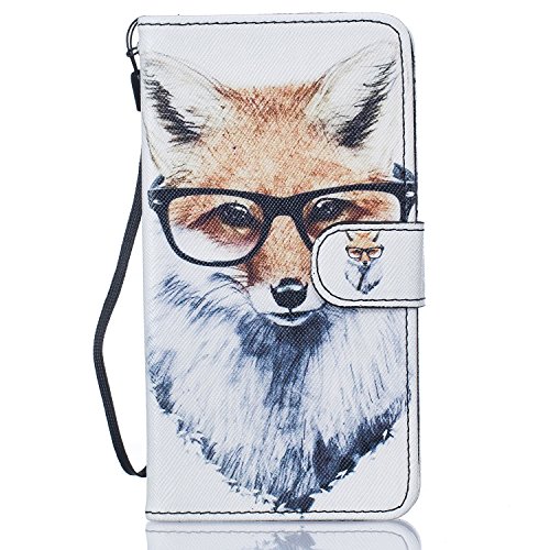 Coque Galaxy A5 (2016), Galaxy A5 (2016) Etui Cuir - Etui à Rabat Fonction Portefeuille de Carte Slots Support Bouton Magnétique Case Housse Cover Coque Samsung Galaxy A5 (2016) A510,Cozy Hut Etui Housse Pochette de Protection en Cuir pour Samsung Galaxy A5 (2016) A510, Style Portefeuille avec Rangements Cartes, à Fermeture Magnétique, avec Stand - renard B01LW6HBZQ Cozy Hut