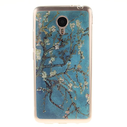 Cozy Hut Coque pour MeiLan M1, Etui pour MeiLan M1,Cozy Hut® Transparente Ultra Mince Souple TPU Silicone Avec Blanc Dessin Etui Housse de Protection Coque Étui Case Cover pour MEIZU MeiLan M1 - Housse Etui Protection Full Silicone Souple Ultra Mince Fine Slim, TPU avec Absorption de Choc, Etui Silicone Transparente, Très Légère / Ajustement Parfait / Coque pour MEIZU MeiLan M1 - Arbre d'amande code EAN B01LW9KGFA 