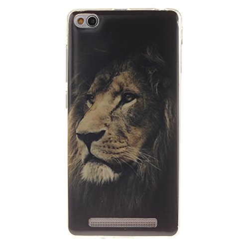 Coque pour Redmi 3 Hongmi 3, Etui pour Redmi 3 Hongmi 3,Cozy Hut® Transparente Ultra Mince Souple TPU Silicone Avec Blanc Dessin Etui Housse de Protection Coque Étui Case Cover pour Xiaomi Redmi 3 Hongmi 3 - Housse Etui Protection Full Silicone Souple Ultra Mince Fine Slim, TPU avec Absorption de Choc, Etui Silicone Transparente, Très Légère / Ajustement Parfait / Coque pour Xiaomi Redmi 3 Hongmi 3 - Lion B01LWAW913 Cozy Hut