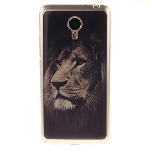 Cozy Hut Coque pour MeiLan M1, Etui pour MeiLan M1,Cozy Hut® Transparente Ultra Mince Souple TPU Silicone Avec Blanc Dessin Etui Housse de Protection Coque Étui Case Cover pour MEIZU MeiLan M1 - Housse Etui Protection Full Silicone Souple Ultra Mince Fine Slim, TPU avec Absorption de Choc, Etui Silicone Transparente, Très Légère / Ajustement Parfait / Coque pour MEIZU MeiLan M1 - Lion code EAN B01LWBRCTD 