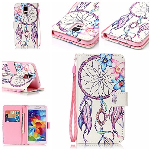 Coque pour samsung galaxy s5 g900,housse en cui...