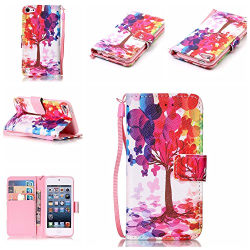 Coque pour apple ipod touch 5/6,housse en cuir ...