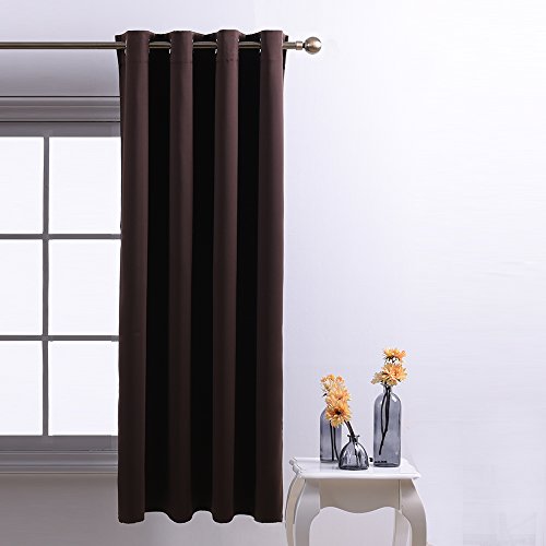 Rideau à oeillets uni occultant, 132cmx158cm, m...