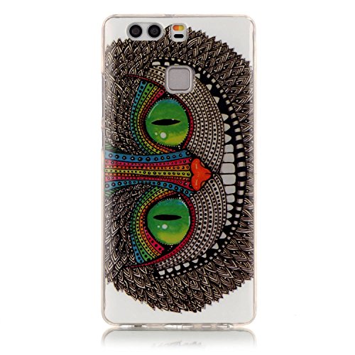 BONROY Coque pour huawei p9,housse en cuir pour huawei p9,imprimé étui en cuir pu cuir flip magnétique portefeuille etui housse de protection bonroy® coque étui case cover avec stand support avec des cartes de crédit slot et fonction support pour huawei p9 code EAN B01LXKO14W 