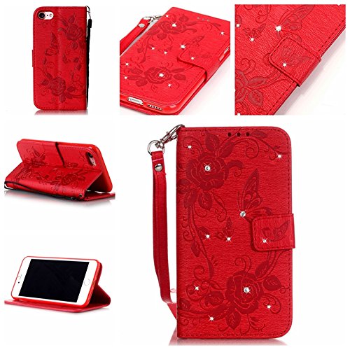 Coque pour iphone 7 (4,7 zoll),housse en cuir p...