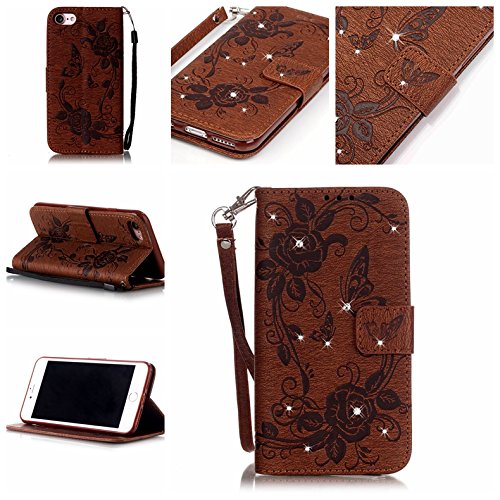 Coque pour iphone 7 (4,7 zoll),housse en cuir p...