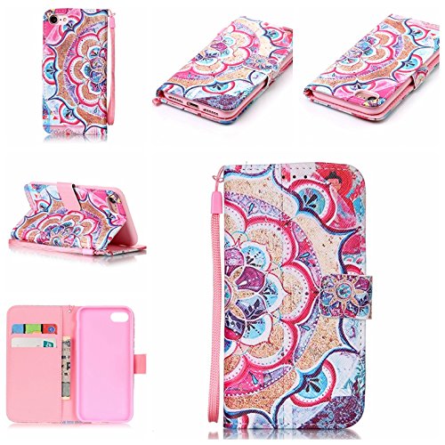 Coque pour iphone 7 (4,7 zoll),housse en cuir p...