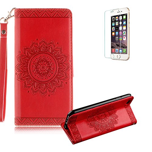 iPhone 6S Lanyard Portefeuille Flip Housse Coqu...