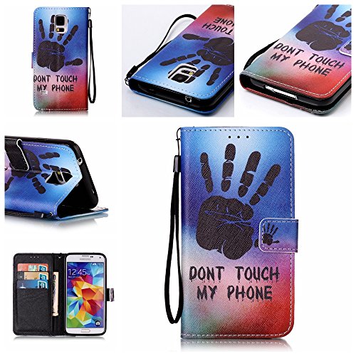 Coque pour samsung galaxy s5 g900,housse en cui...