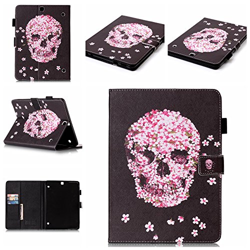 BONROY Coque pour samsung galaxy tab s2 9.7 zoll sm-t815,housse en cuir pour samsung galaxy tab s2 9.7 zoll sm-t815,imprimé étui en cuir pu cuir flip magnétique portefeuille etui housse de protection bonroy® coque étui case cover avec stand support avec des cartes de crédit slot et fonction support pour samsung galaxy tab s2 9.7 zoll sm-t815 code EAN B01LYBCT0M 