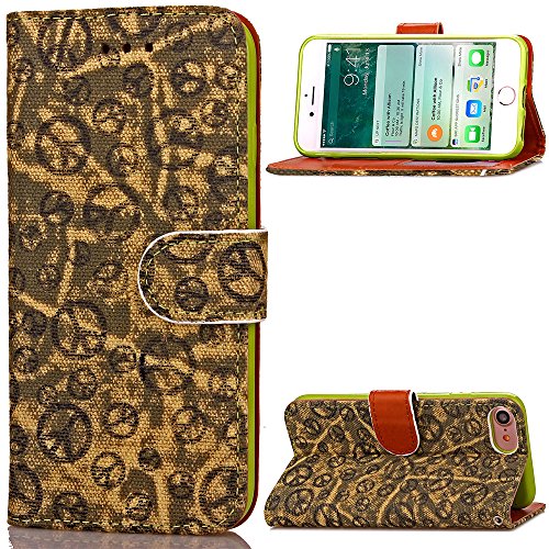 Coque pour iphone 7 (4,7 zoll),housse en cuir p...