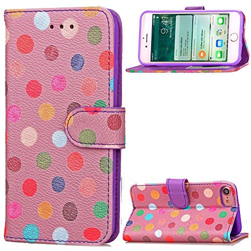 Coque pour iphone 7 (4,7 zoll),housse en cuir p...